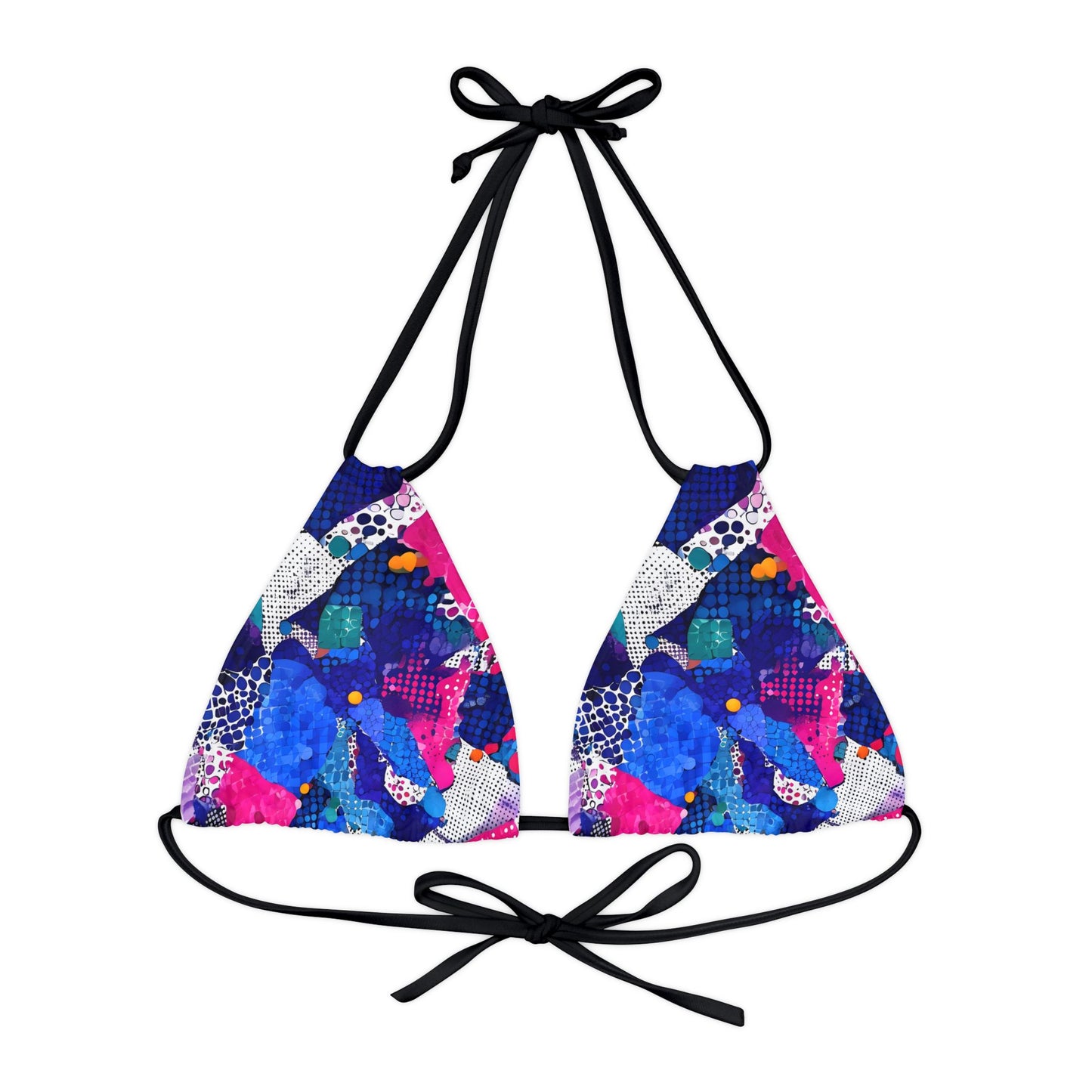 Vibrant Strappy Triangle Bikini Top