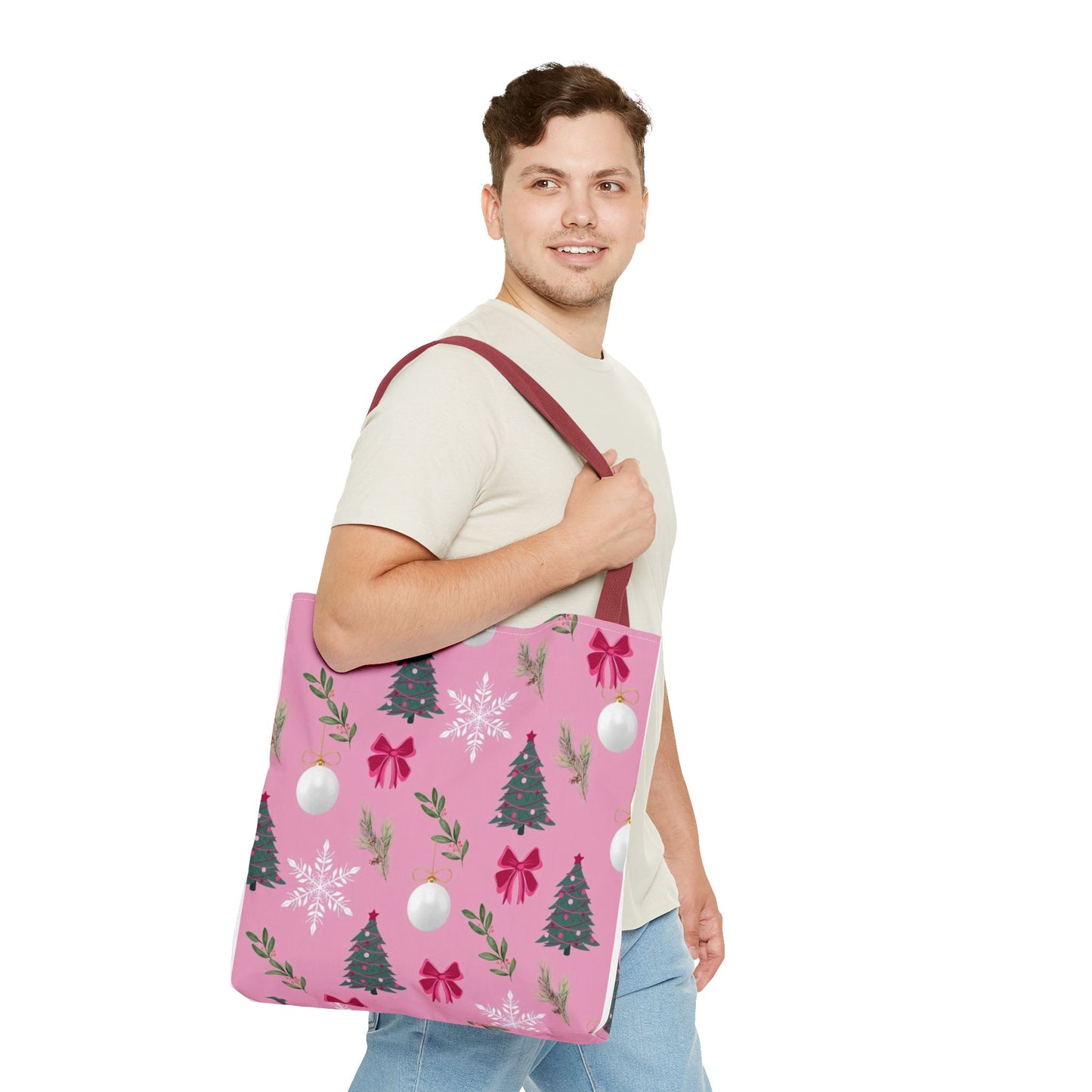 Pink Holiday Cheer Tote