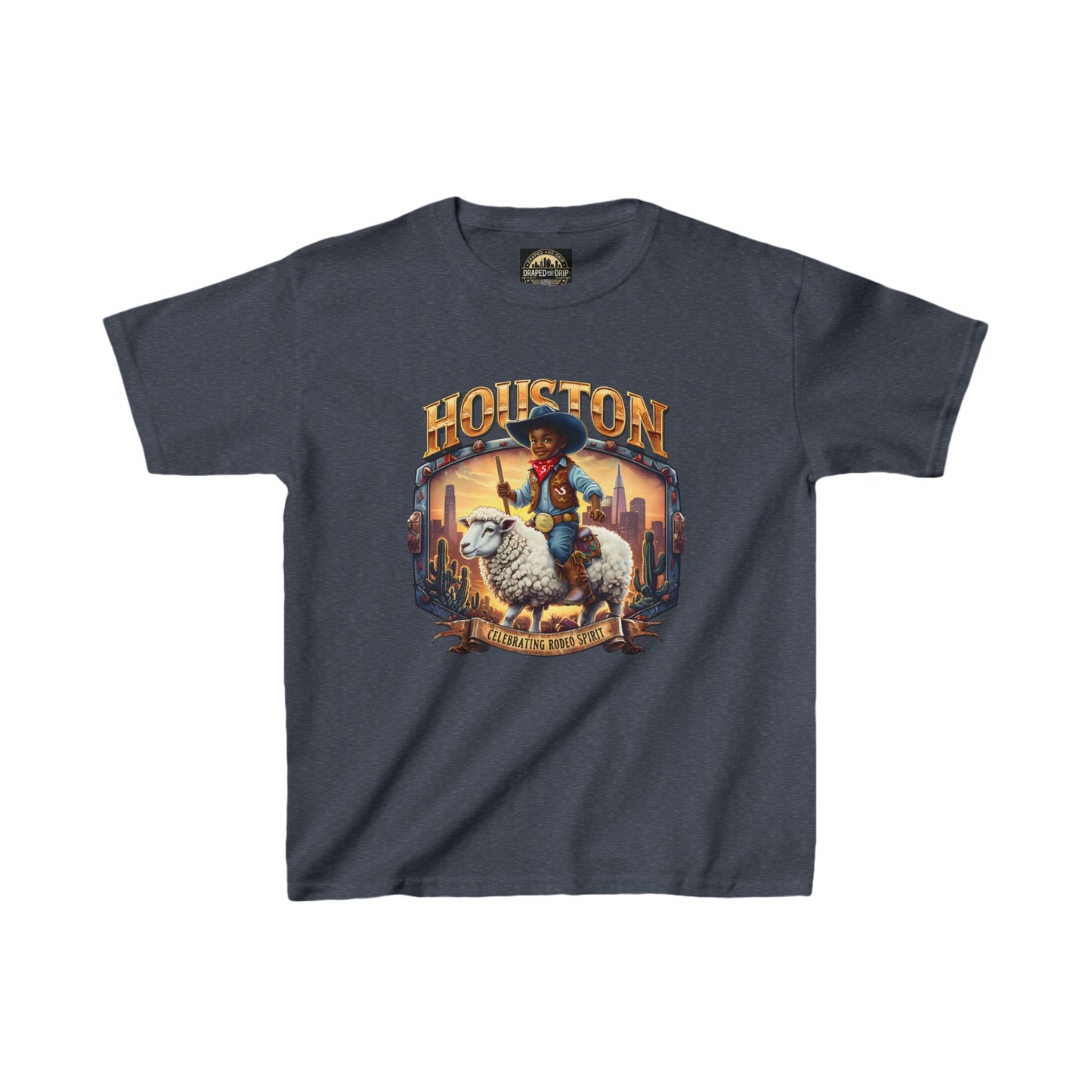 Houston Rodeo Kids Tee: Sheep Ride