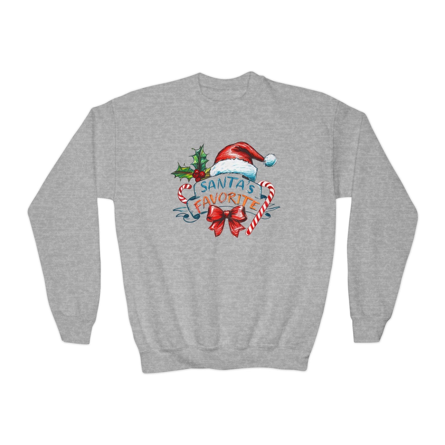 Santa's Favorite Youth Crewneck Sweatshirt