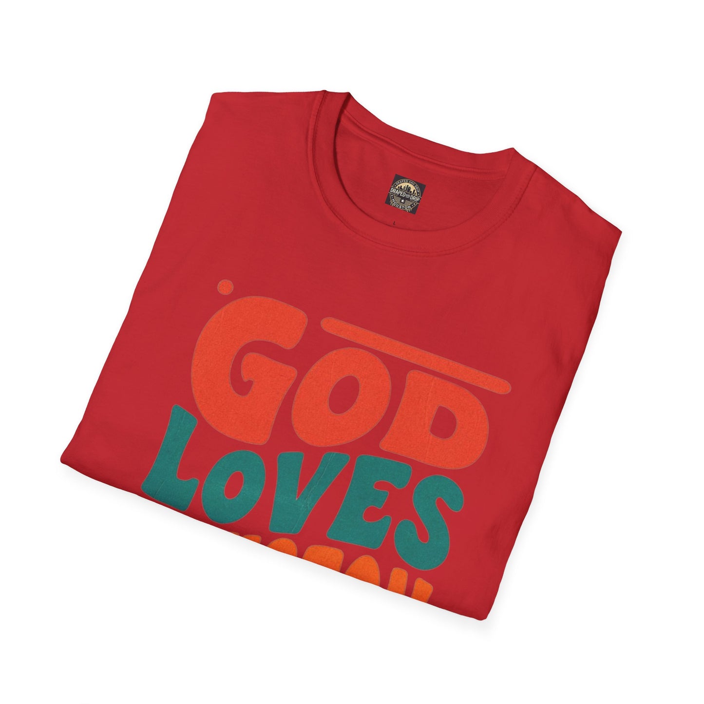 Retro God Loves Houston Tee