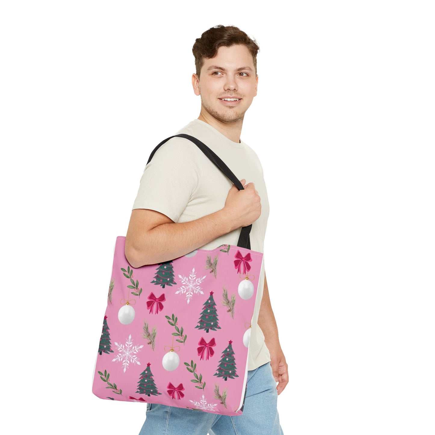 Pink Holiday Cheer Tote