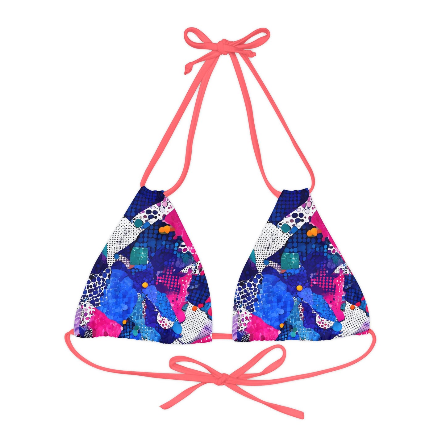 Vibrant Strappy Triangle Bikini Top