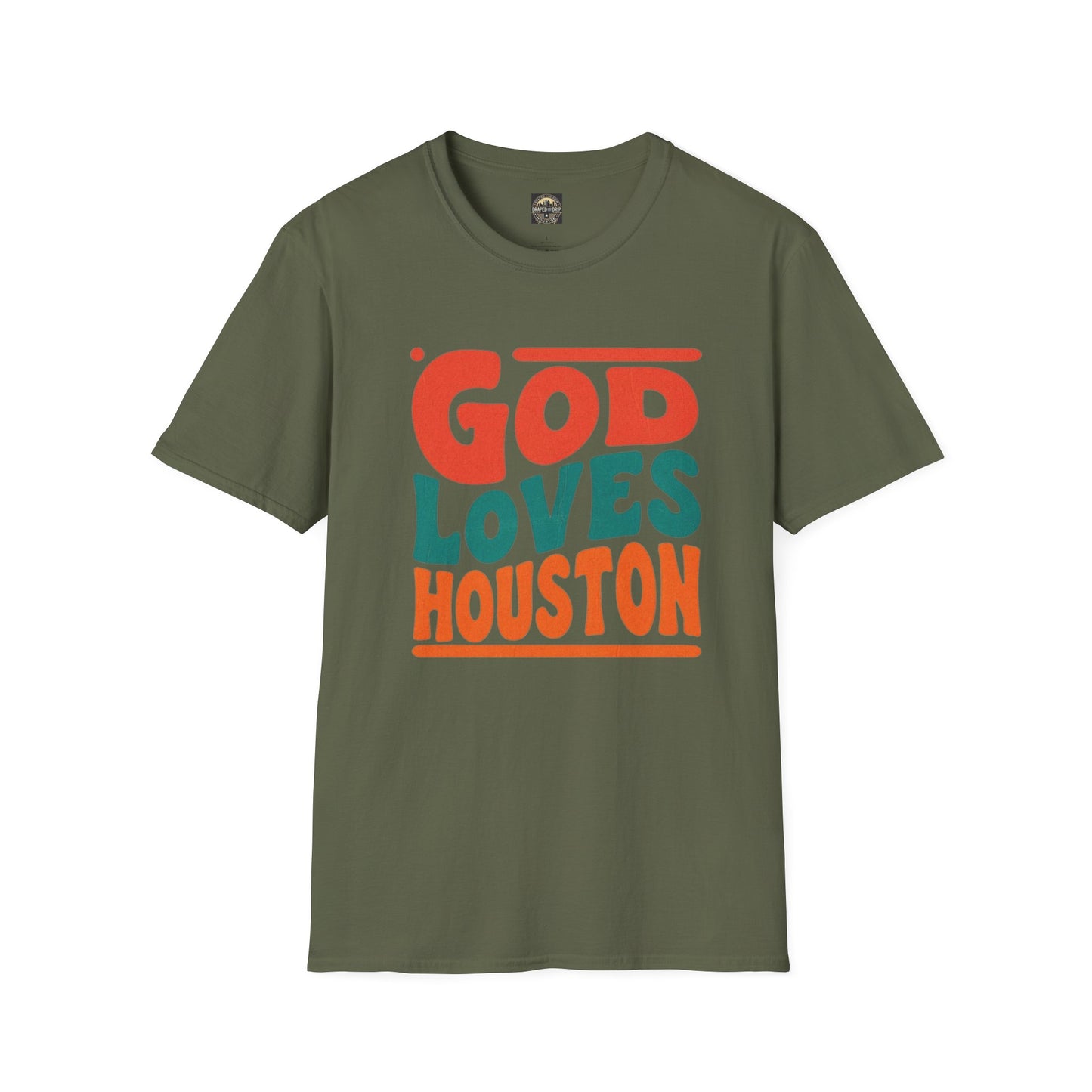 Retro God Loves Houston Tee