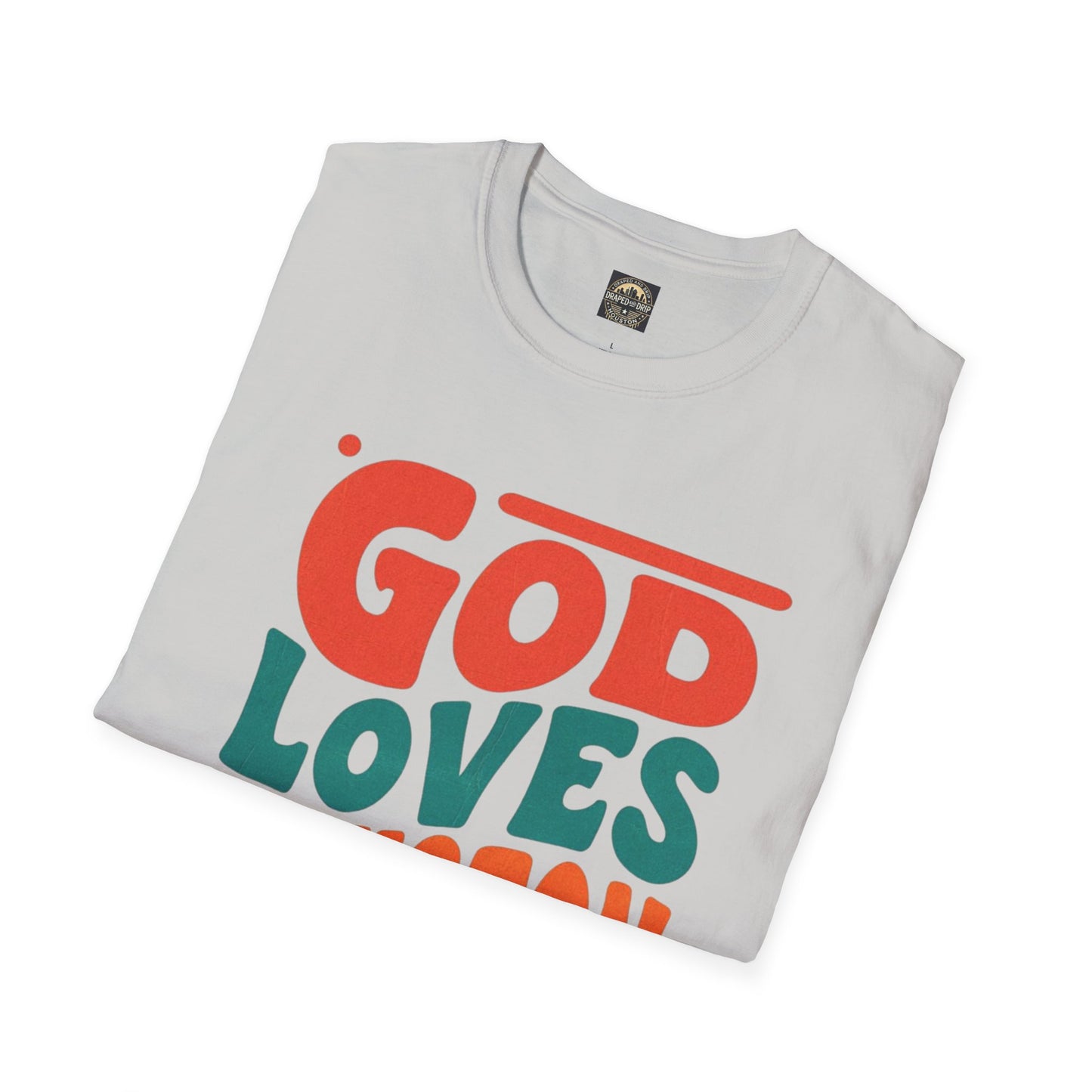 Retro God Loves Houston Tee