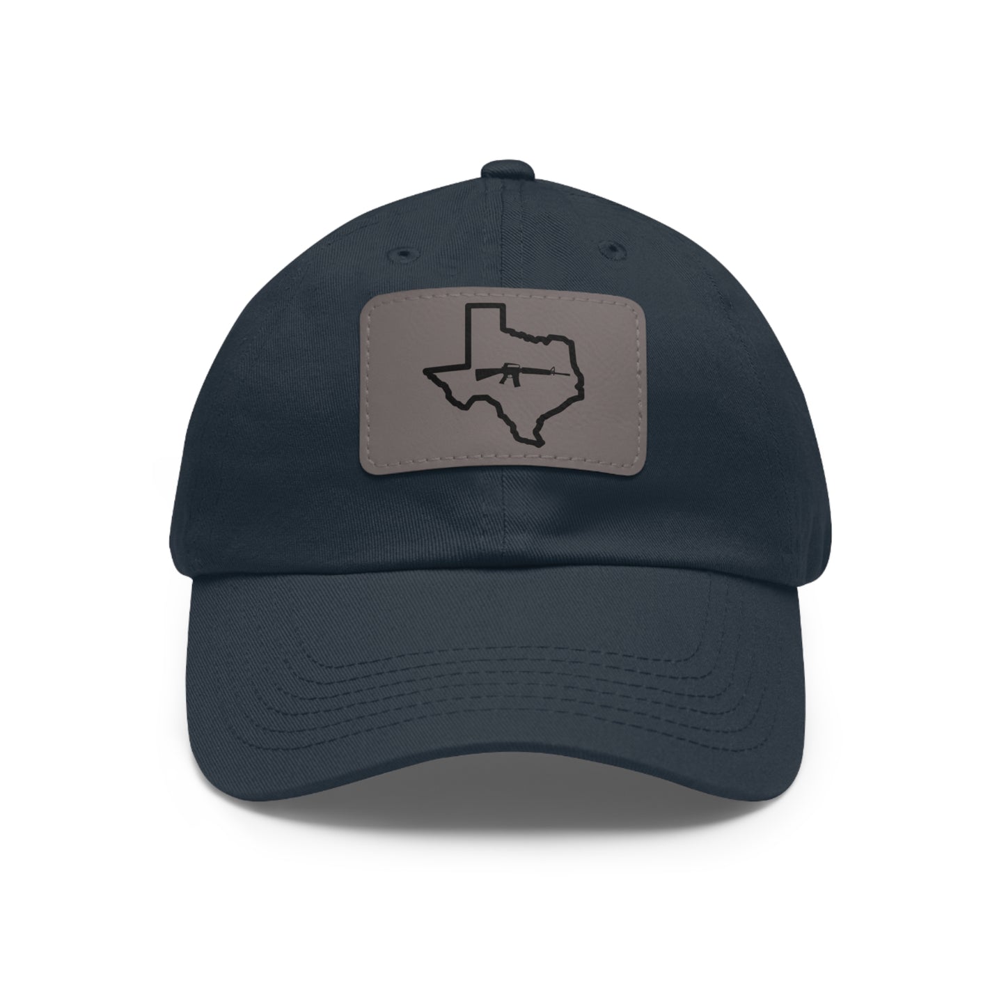 Texas Loves Guns: Dad Hat with Leather Patch (Rectangle)