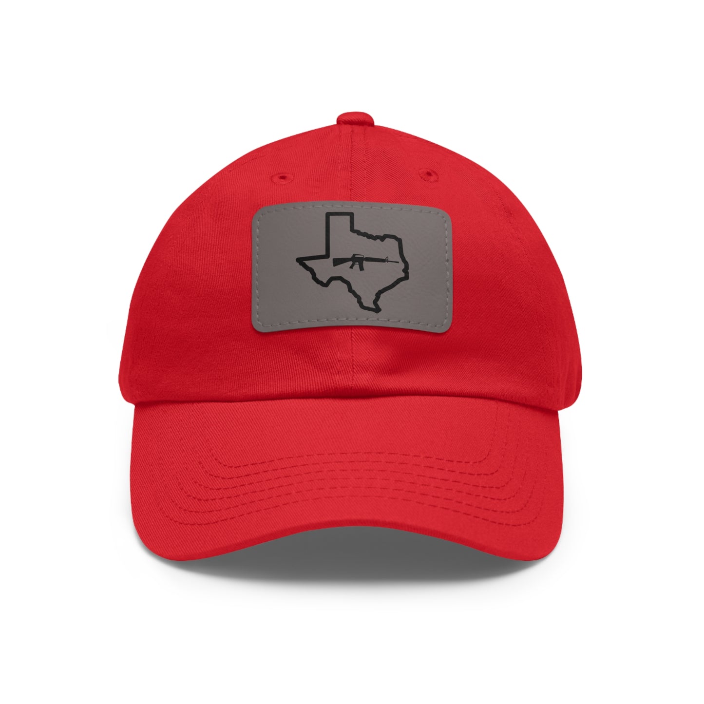Texas Loves Guns: Dad Hat with Leather Patch (Rectangle)