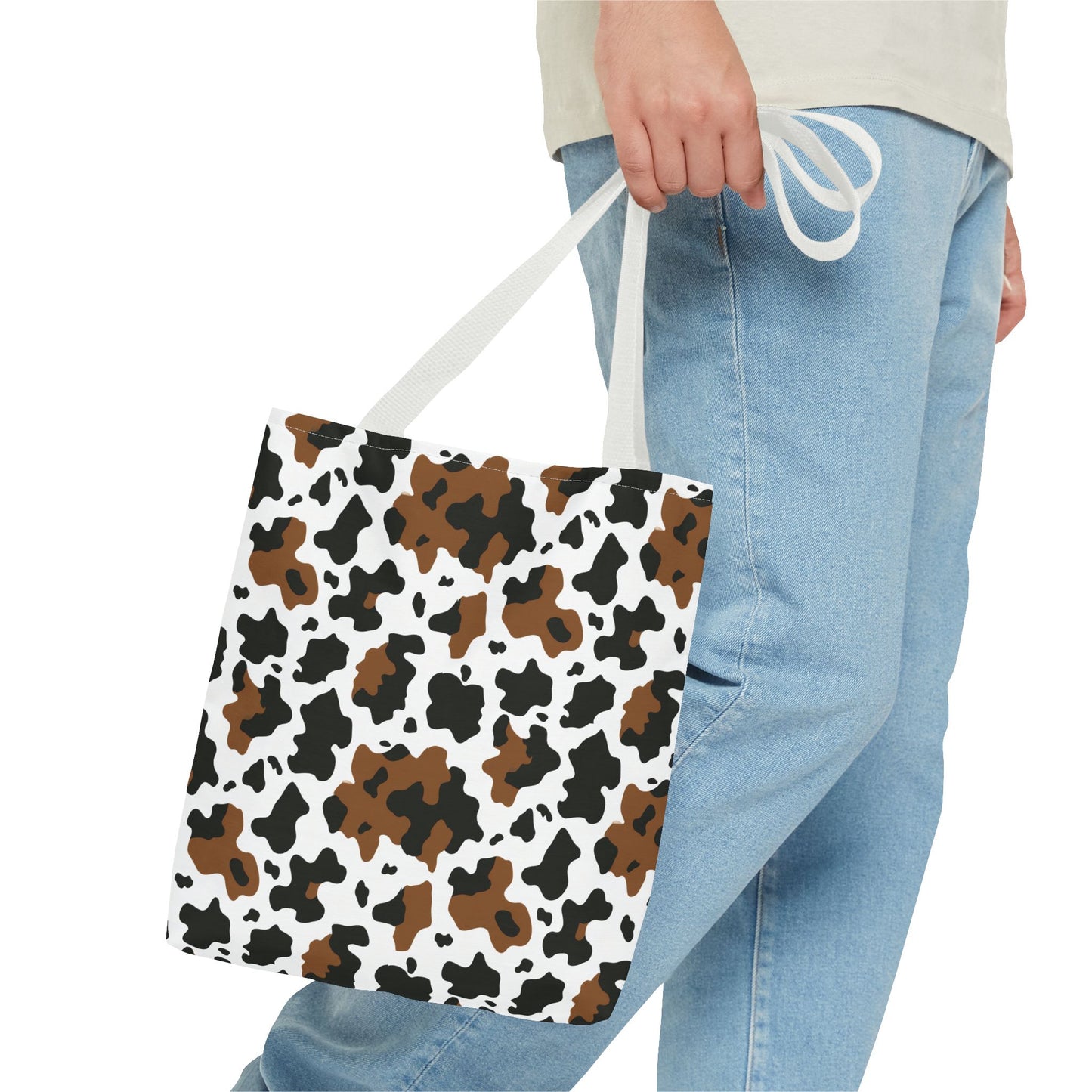 Cowhide Print Tote Bag
