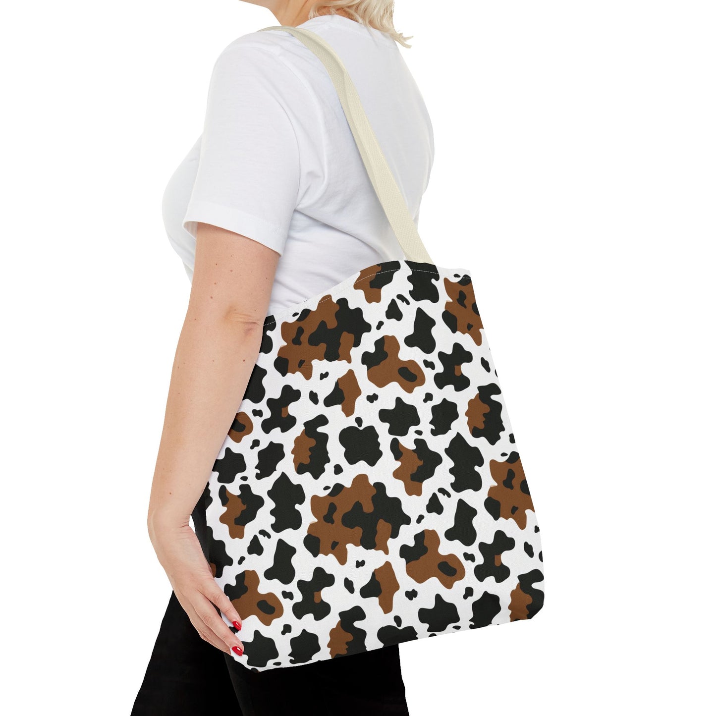 Cowhide Print Tote Bag