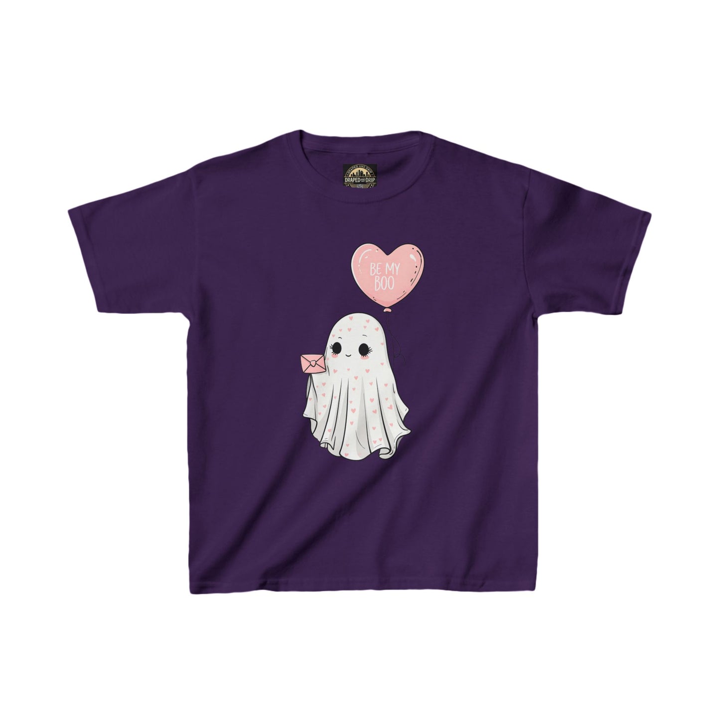 Kids Ghost Valentines Tee - "Be My Boo"
