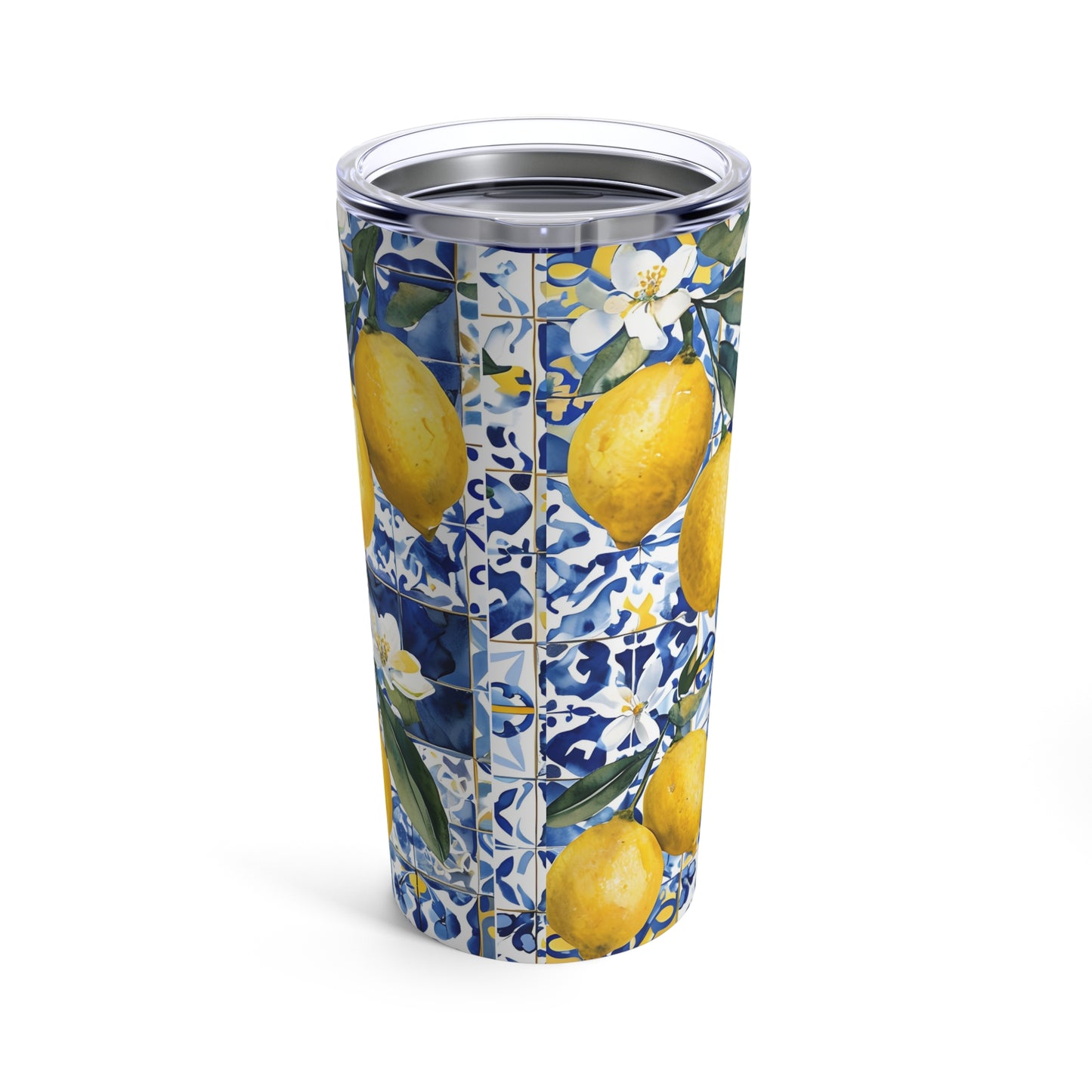 Bright Lemon Floral 20oz Tumbler