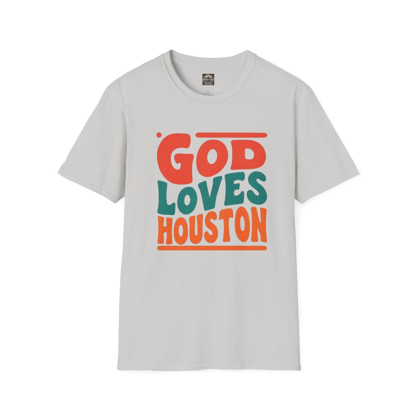 Retro God Loves Houston Tee