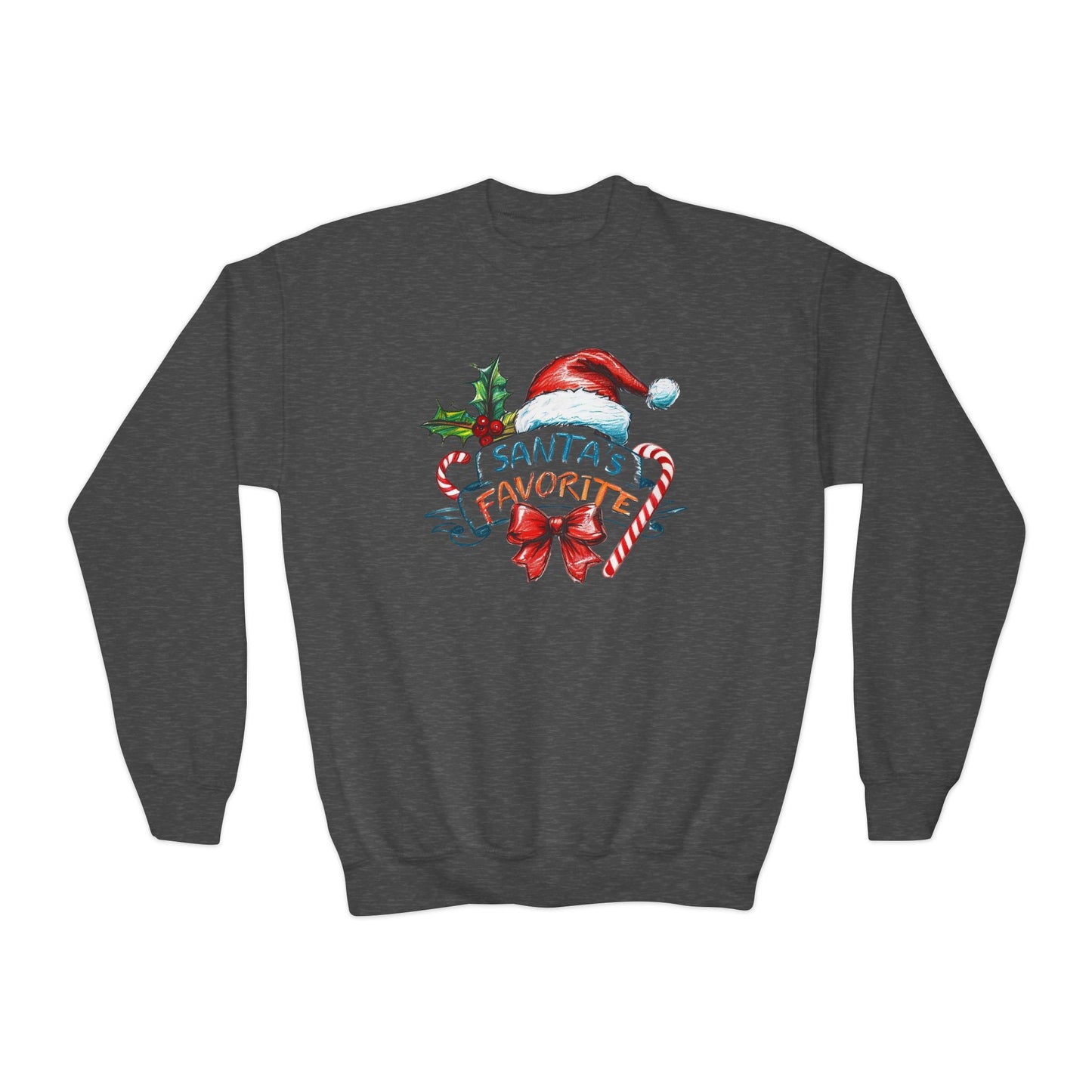Santa's Favorite Youth Crewneck Sweatshirt