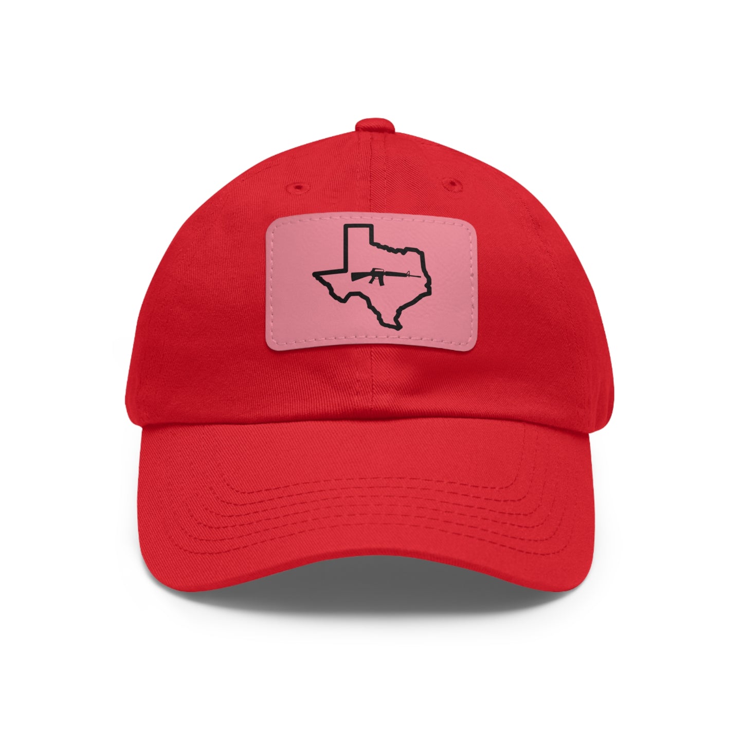 Texas Loves Guns: Dad Hat with Leather Patch (Rectangle)