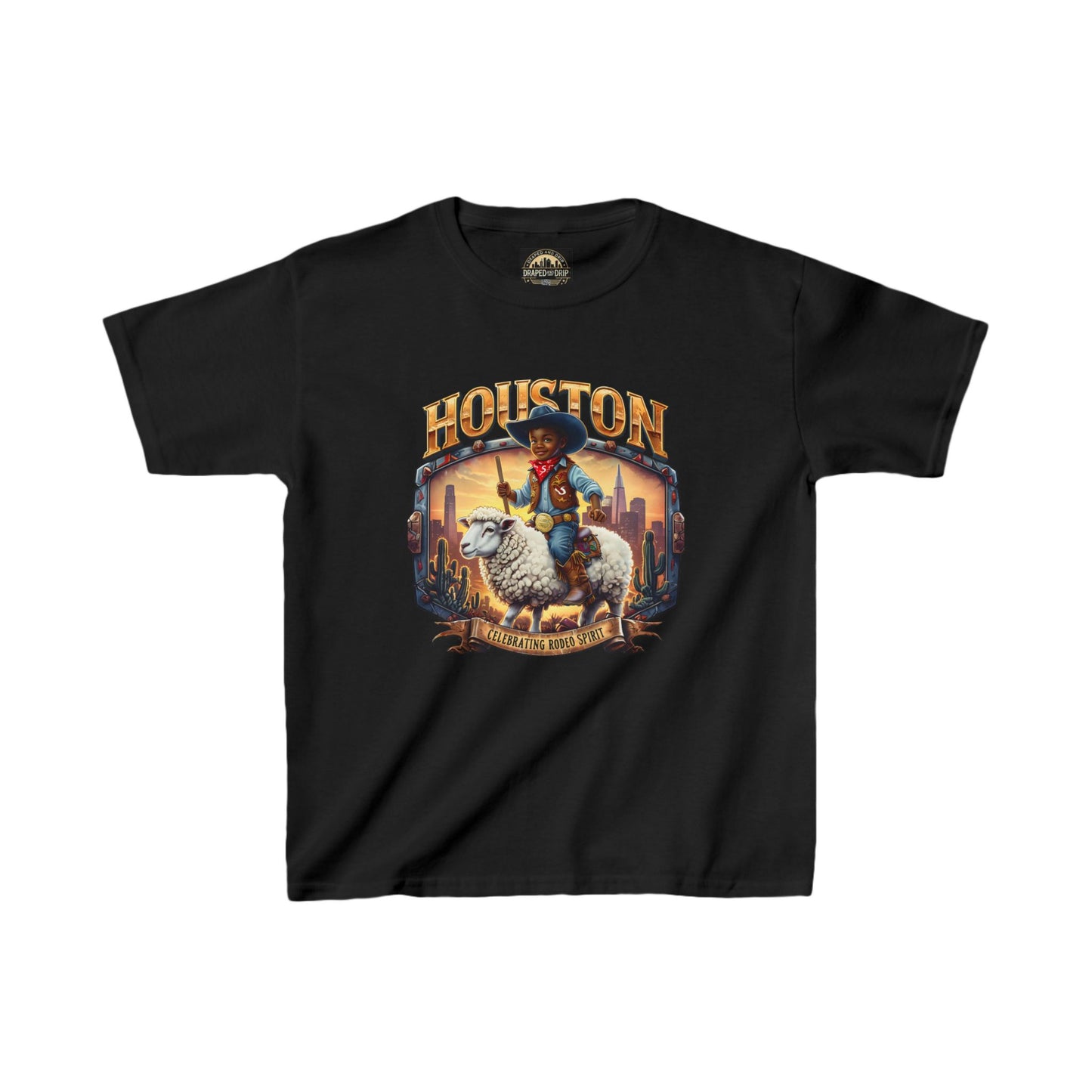Houston Rodeo Kids Tee: Sheep Ride