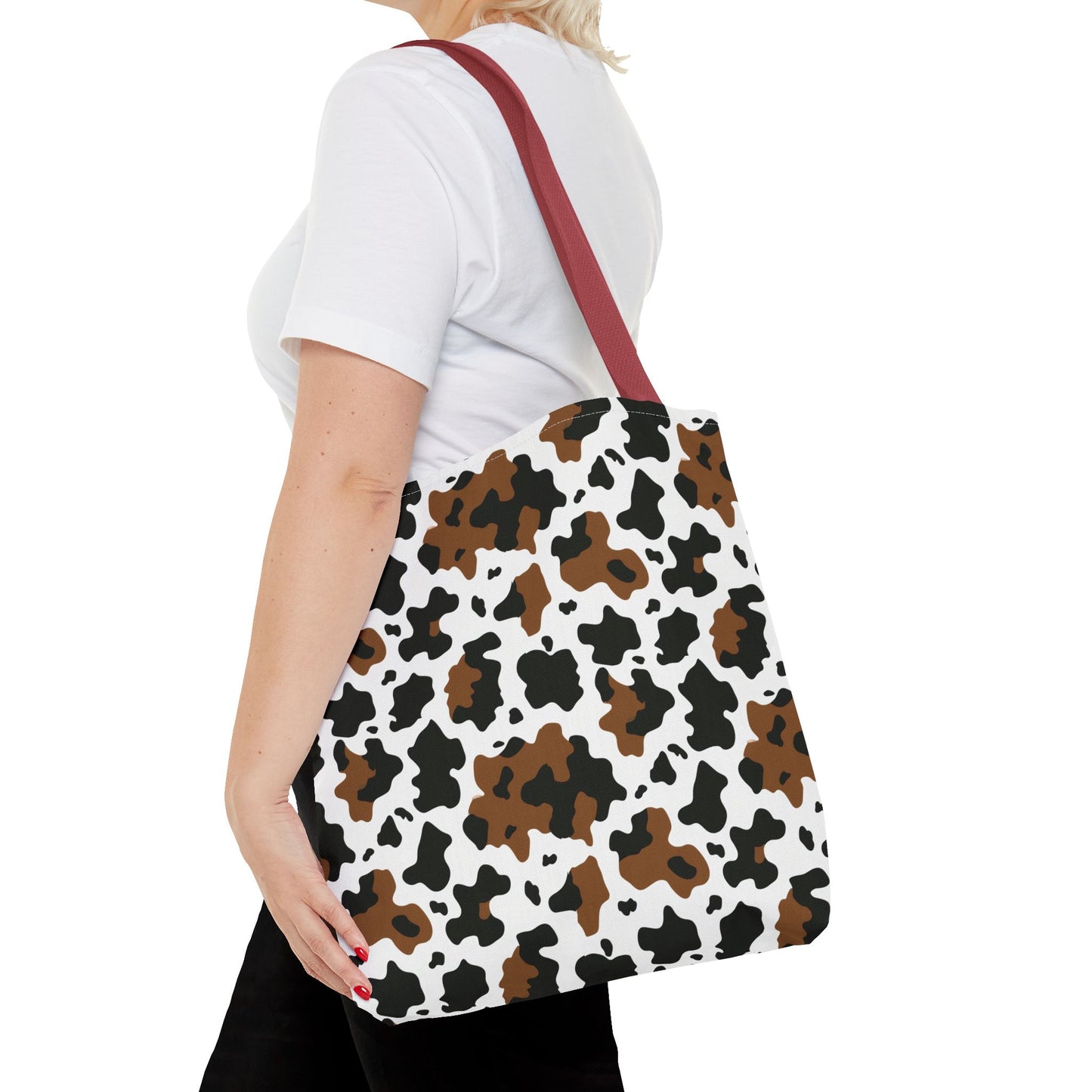 Cowhide Print Tote Bag