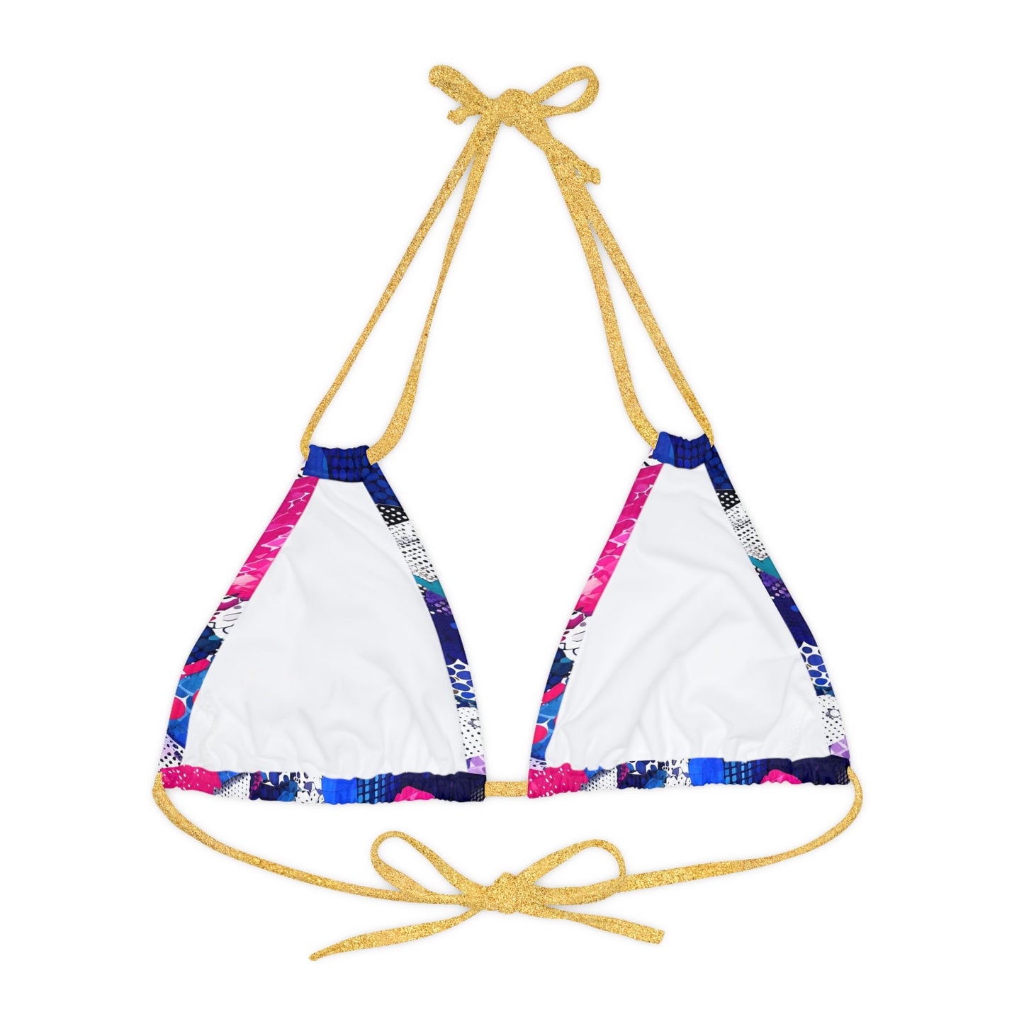 Vibrant Strappy Triangle Bikini Top