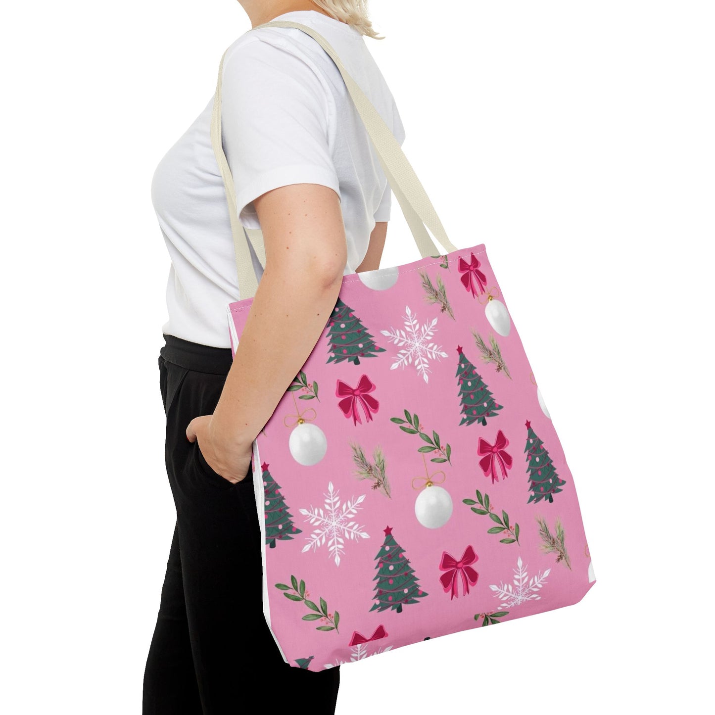 Pink Holiday Cheer Tote