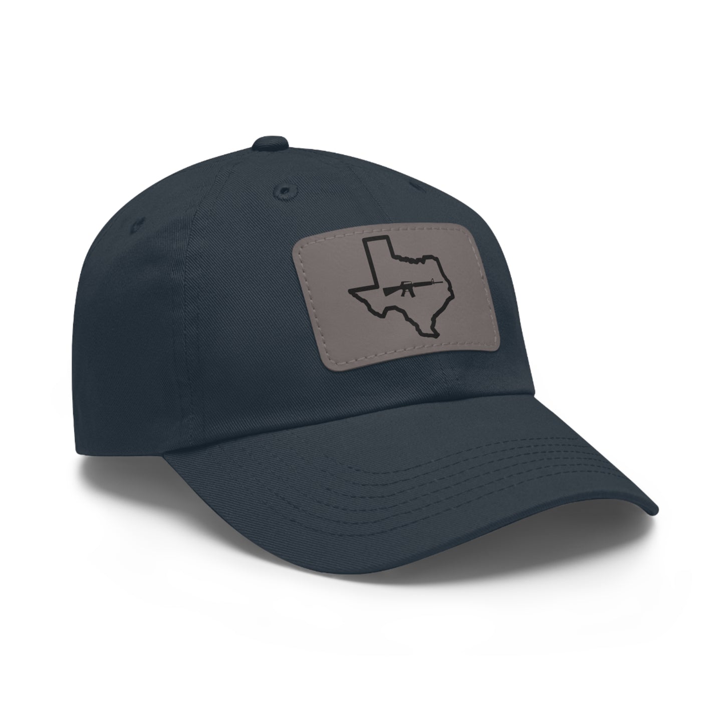 Texas Loves Guns: Dad Hat with Leather Patch (Rectangle)