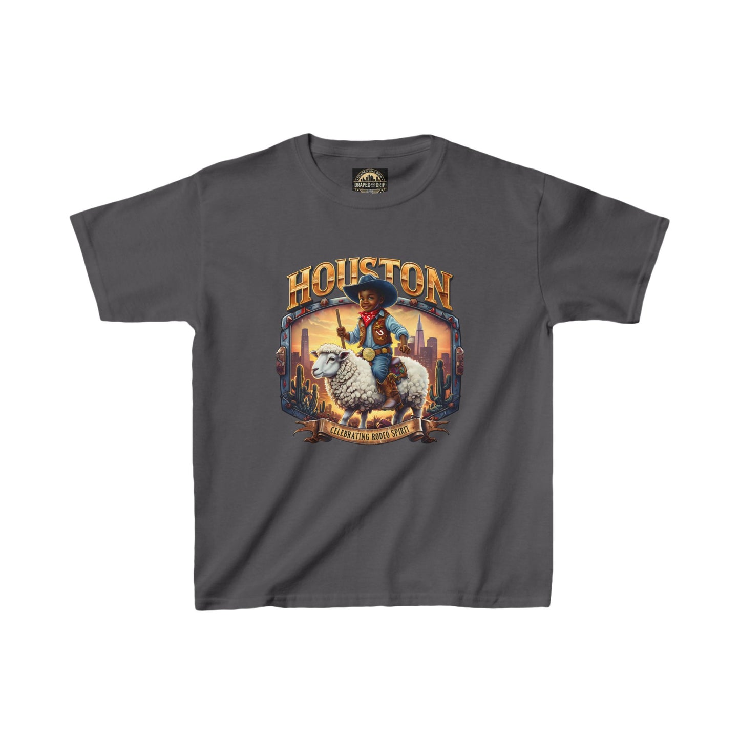 Houston Rodeo Kids Tee: Sheep Ride