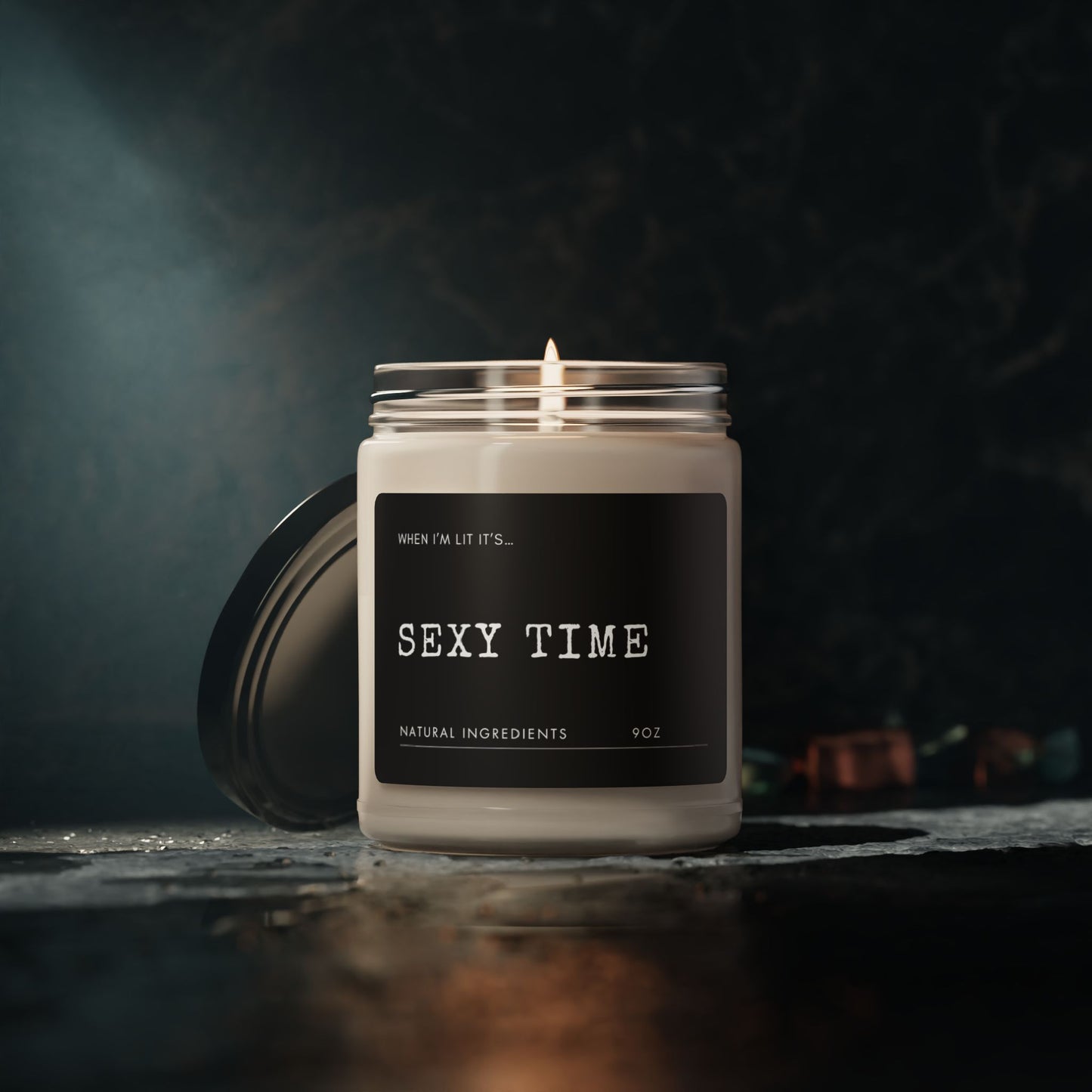 Scented Soy Candle - Sexy Time, Perfect for Date Night, Valentine's Day, Romantic Gift, Self-Care Ritual, Home Fragrance