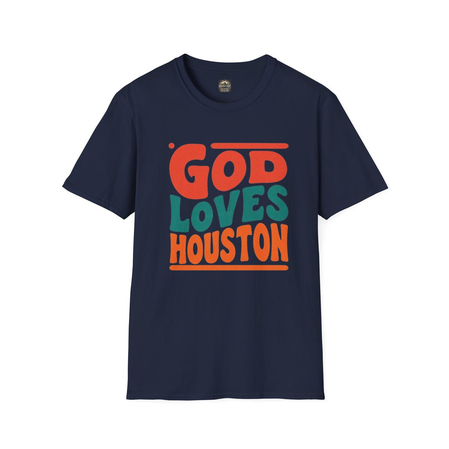 Retro God Loves Houston Tee