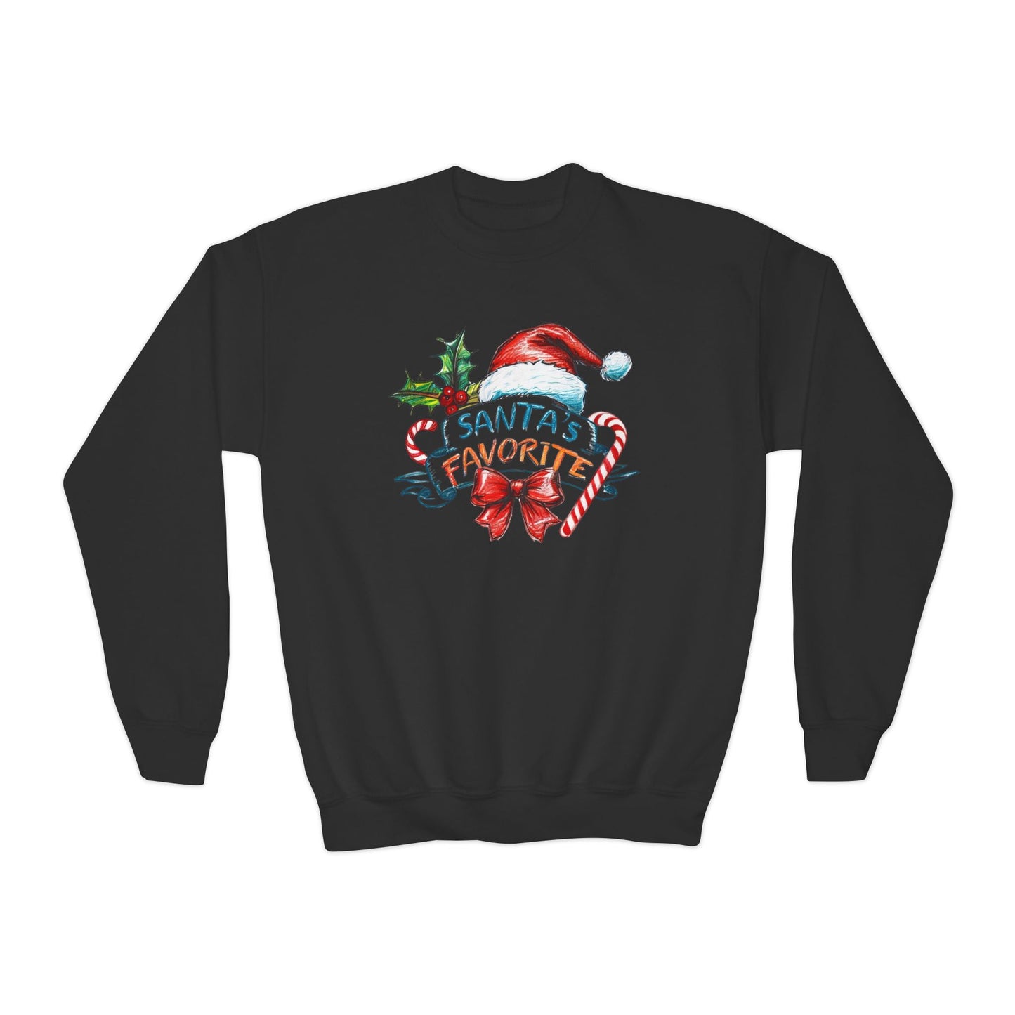 Santa's Favorite Youth Crewneck Sweatshirt