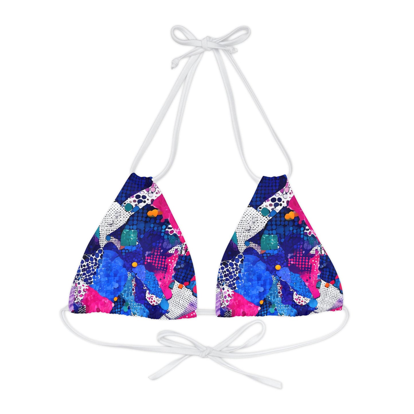 Vibrant Strappy Triangle Bikini Top