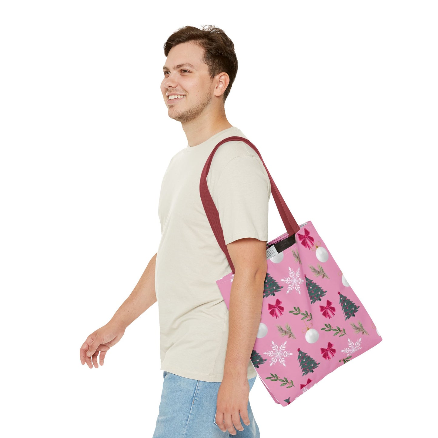Pink Holiday Cheer Tote