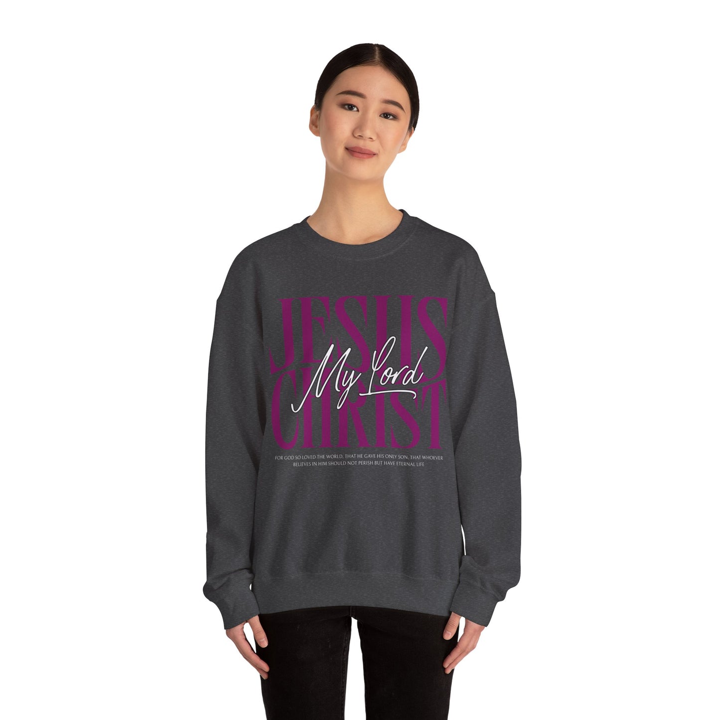 Inspirational Jesus Christ Sweatshirt - Heavy Blend Crewneck