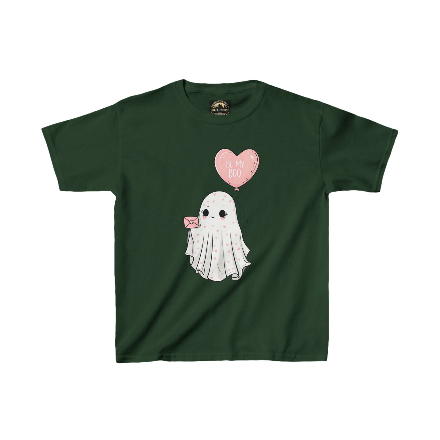 Kids Ghost Valentines Tee - "Be My Boo"