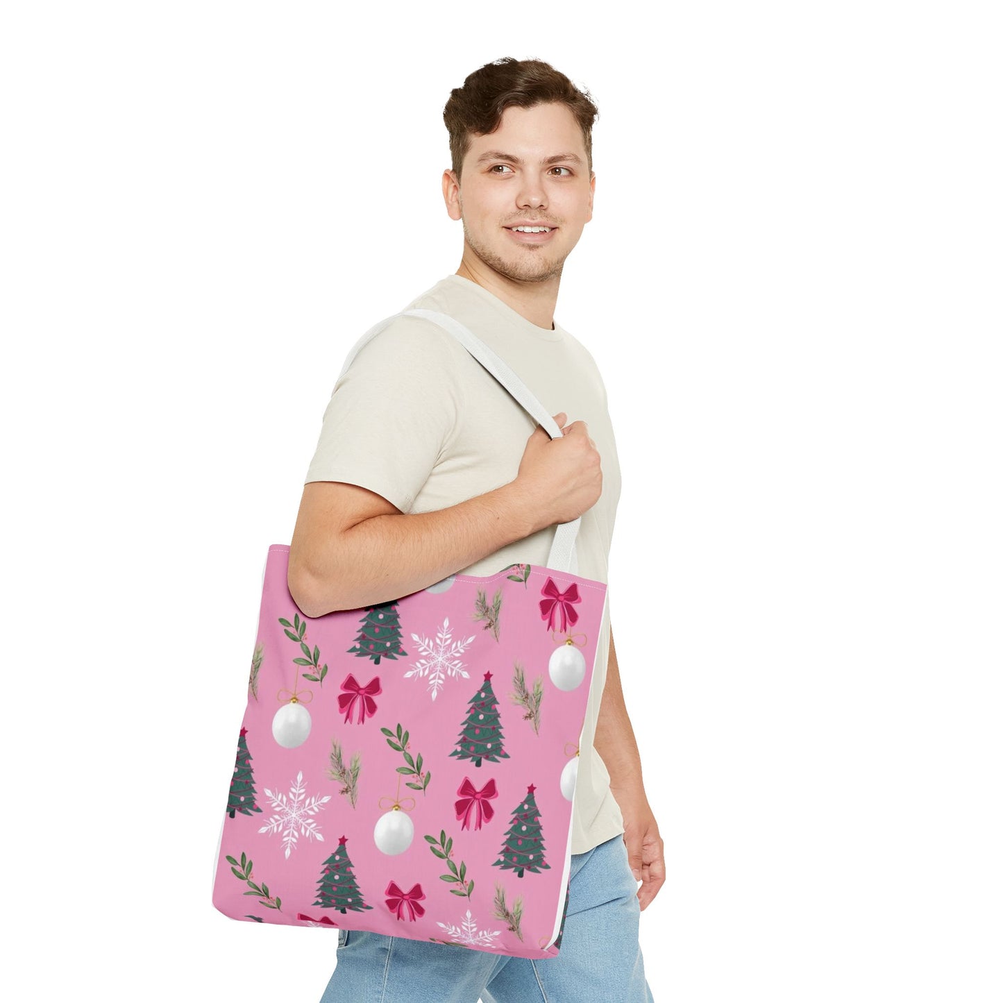 Pink Holiday Cheer Tote