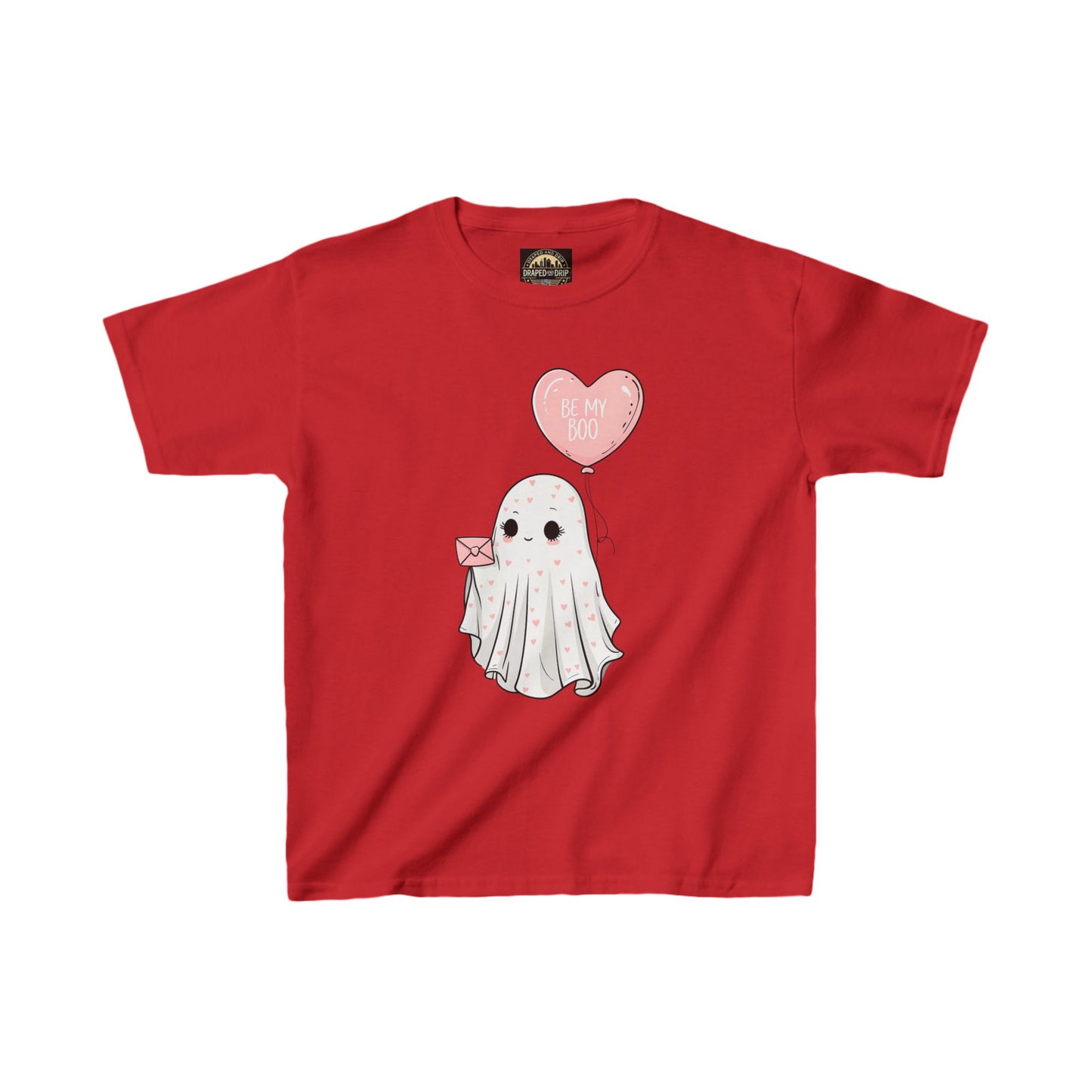 Kids Ghost Valentines Tee - "Be My Boo"