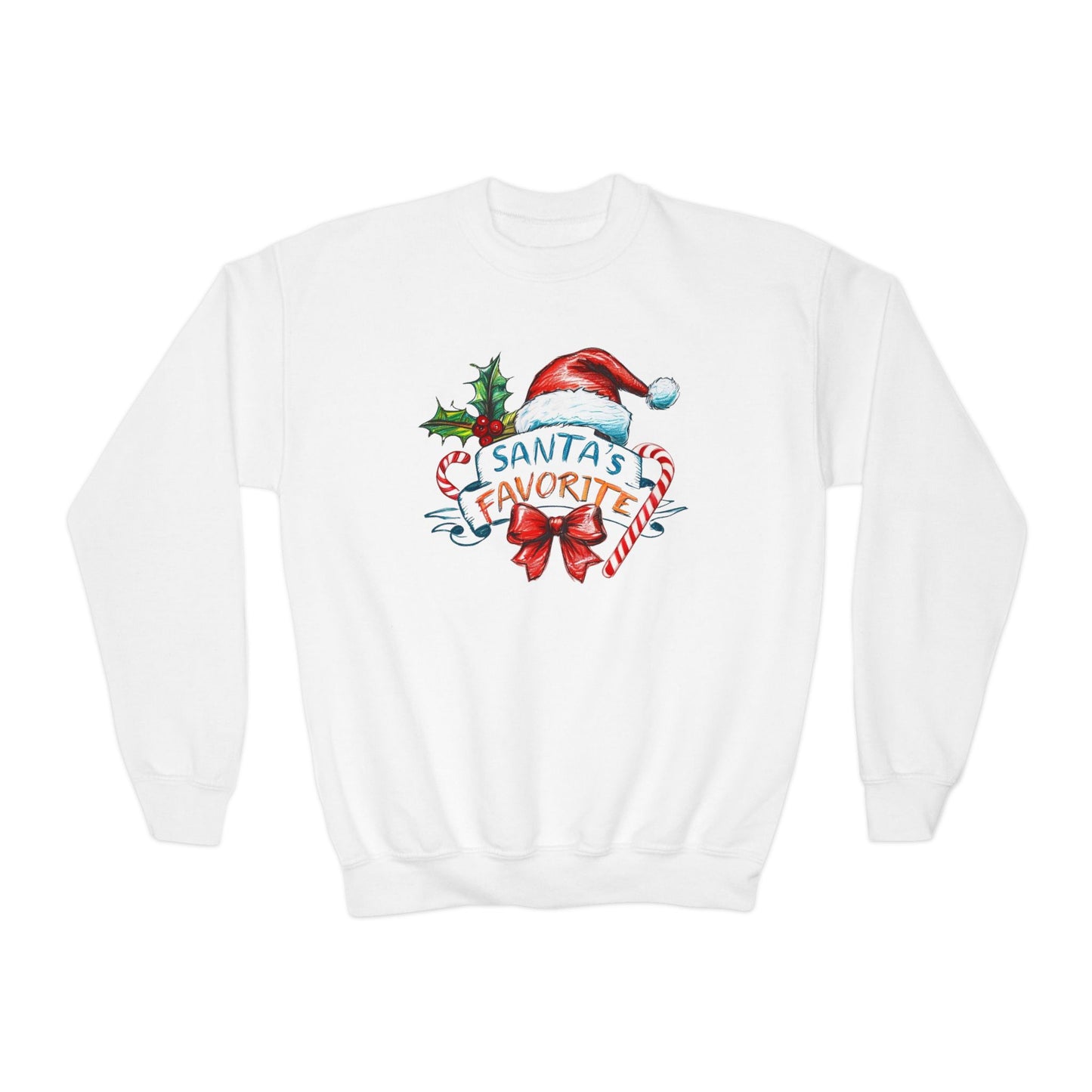 Santa's Favorite Youth Crewneck Sweatshirt