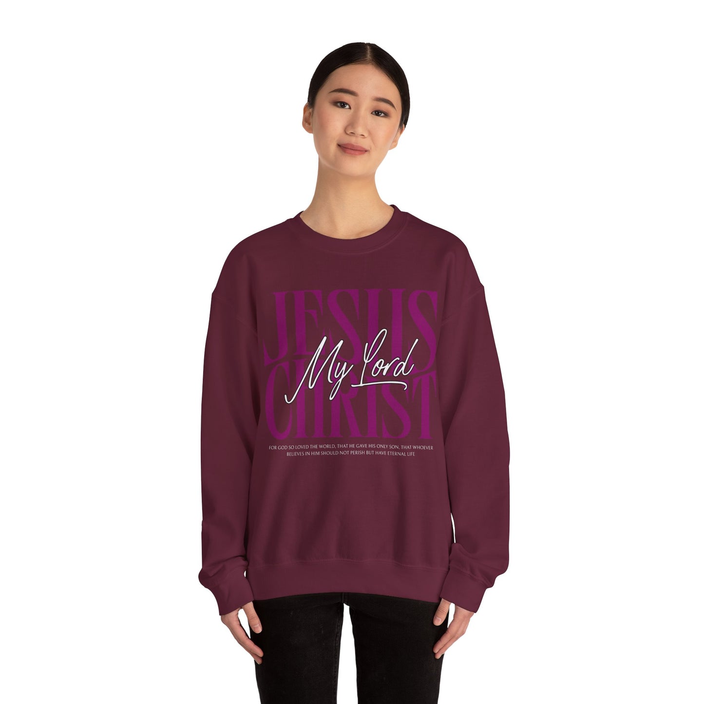Inspirational Jesus Christ Sweatshirt - Heavy Blend Crewneck