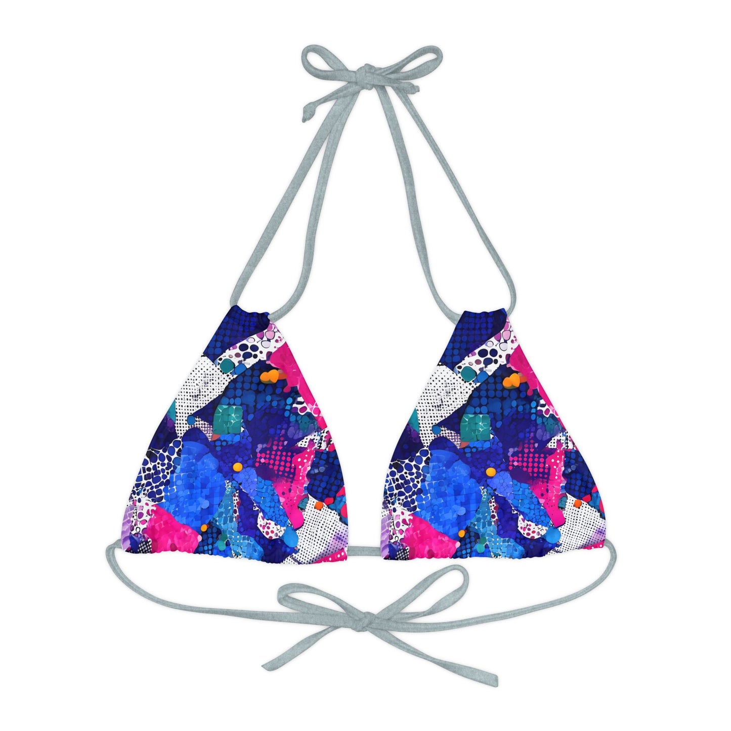 Vibrant Strappy Triangle Bikini Top