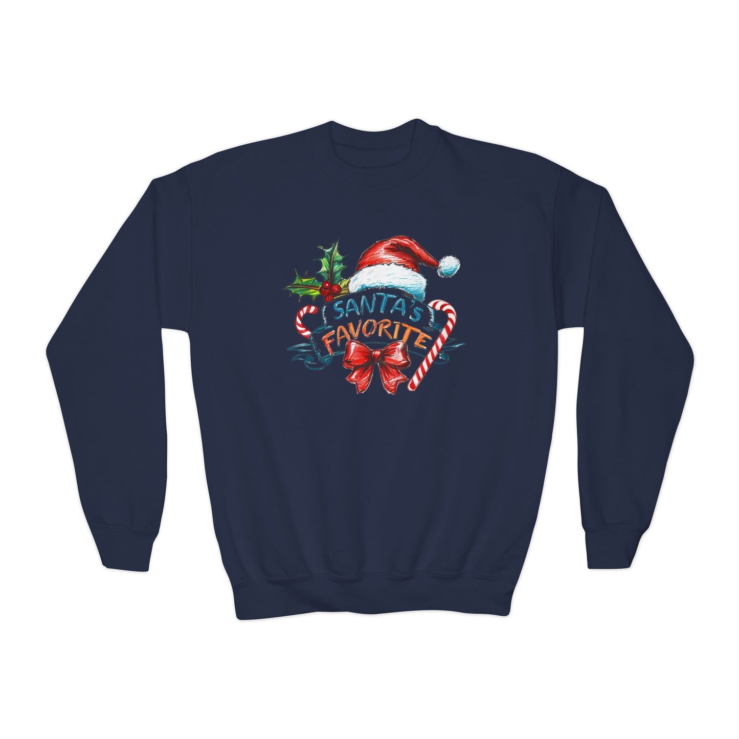 Santa's Favorite Youth Crewneck Sweatshirt