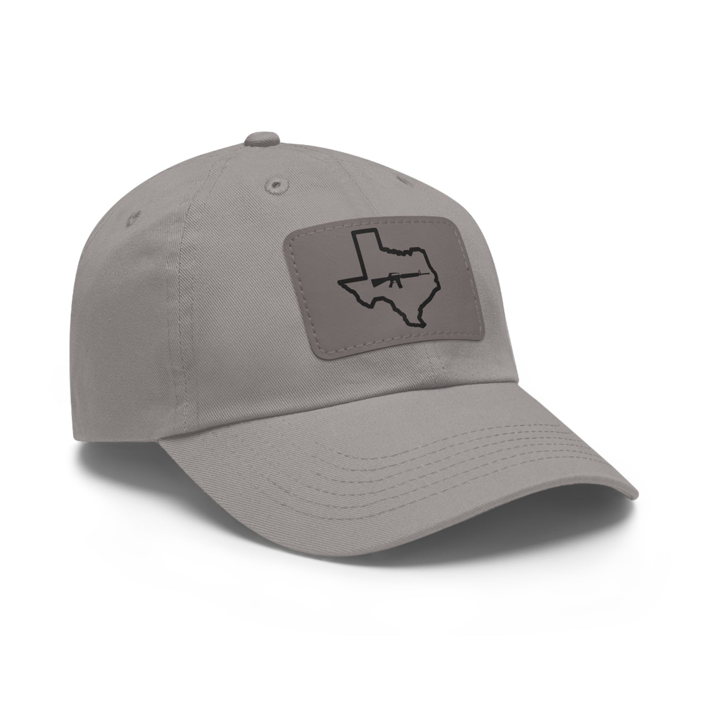 Texas Loves Guns: Dad Hat with Leather Patch (Rectangle)