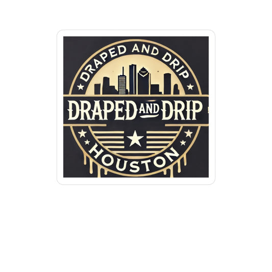 Draped and Drip Houston Vinyl Decals - Urban Style Stickers
