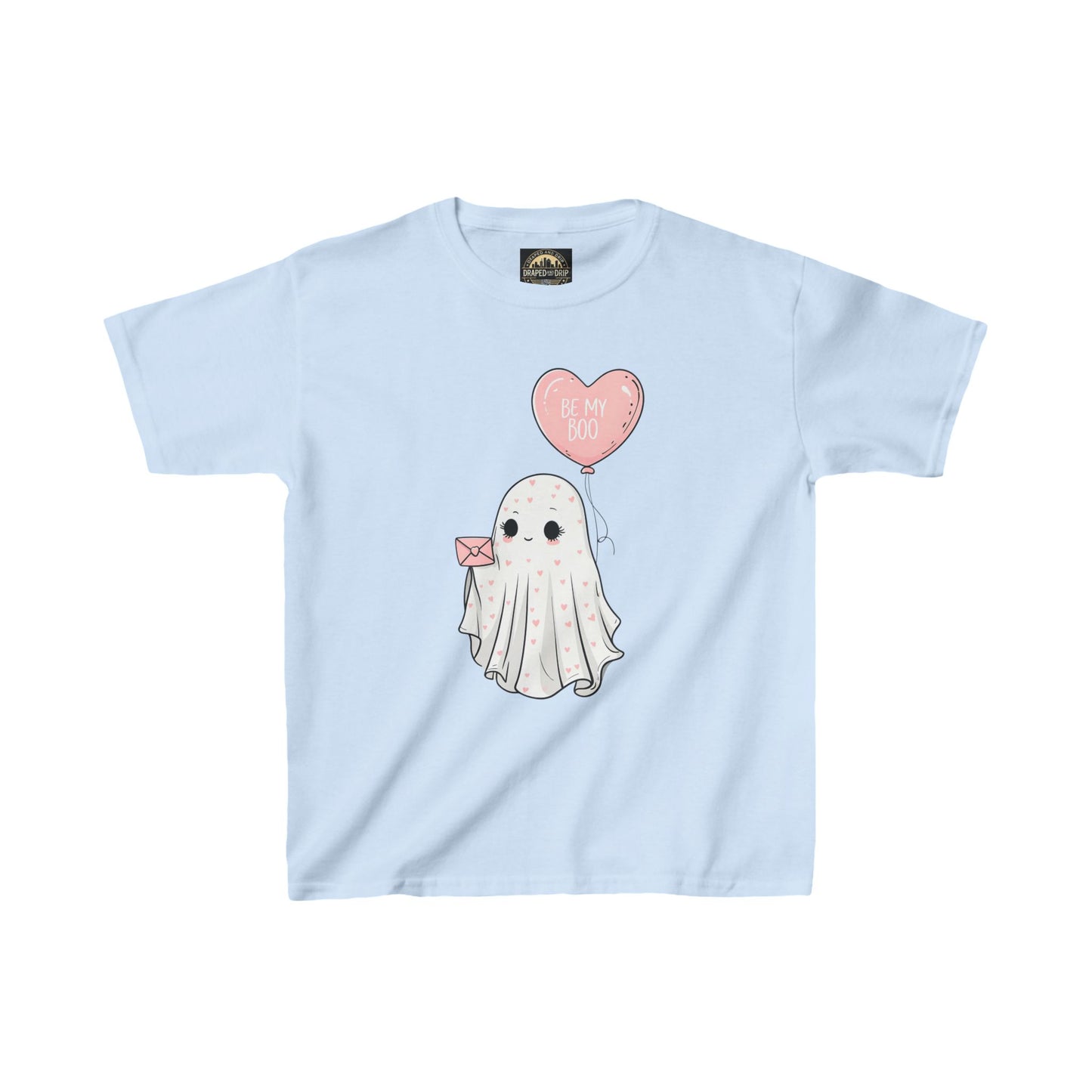 Kids Ghost Valentines Tee - "Be My Boo"